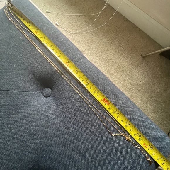 *HP* NIB! Sterling Forever Gold Plated 3 Layer Dainty Necklace [gift wrapped!] - Picture 7 of 13